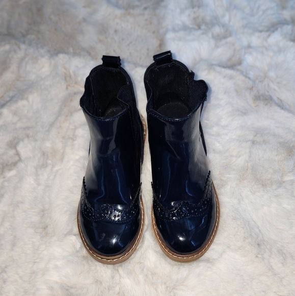 Navy ankle booties size 28 KIDS size 11 - Picture 1 of 4